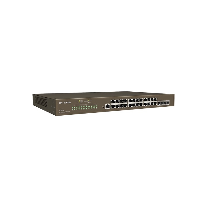 IP-COM G3328F 26 Port 10/100/1000 4xSFP Cloud Yönetilebilir Rack Mount Switch