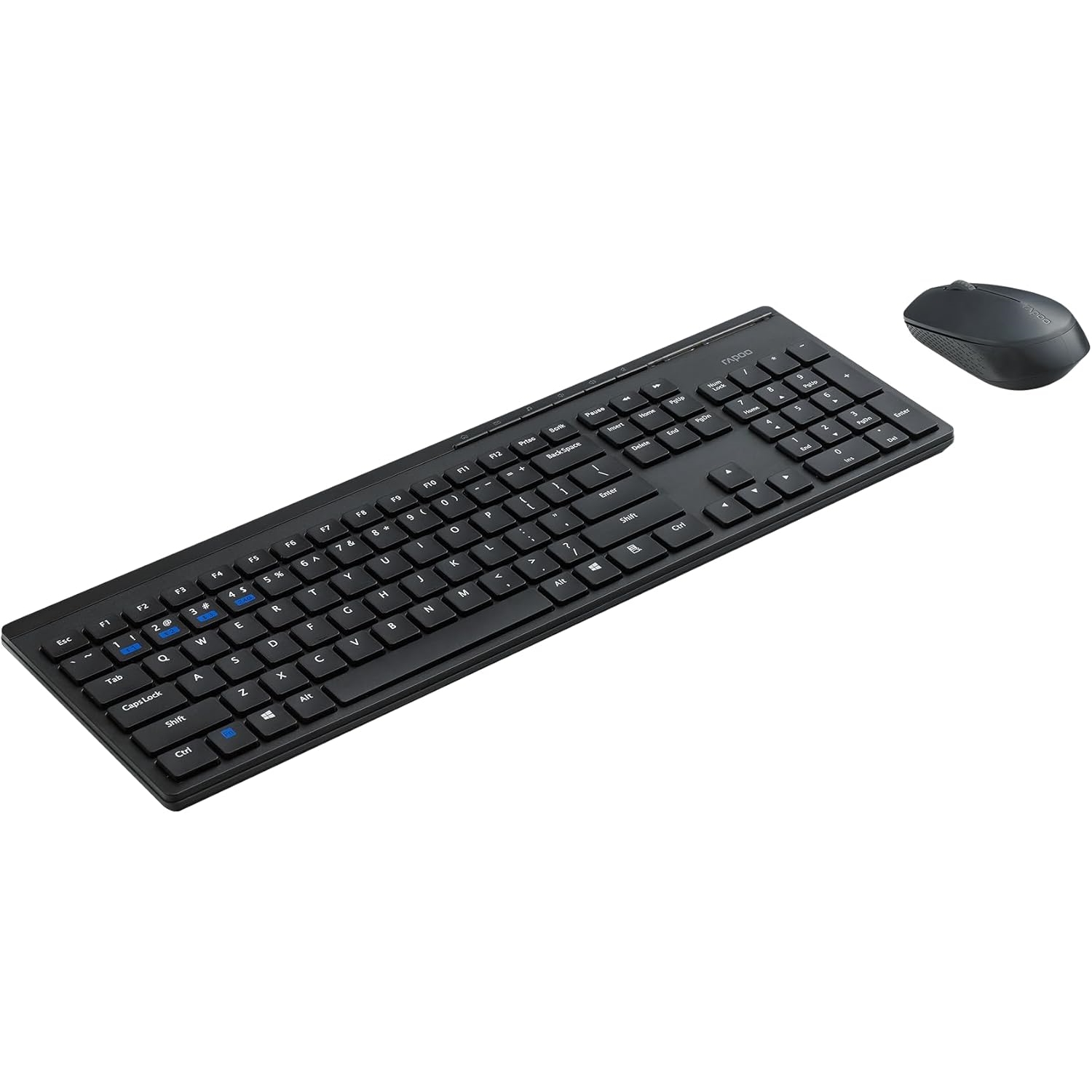 Rapoo 8110M Kablosuz Siyah Q Klavye + Mouse