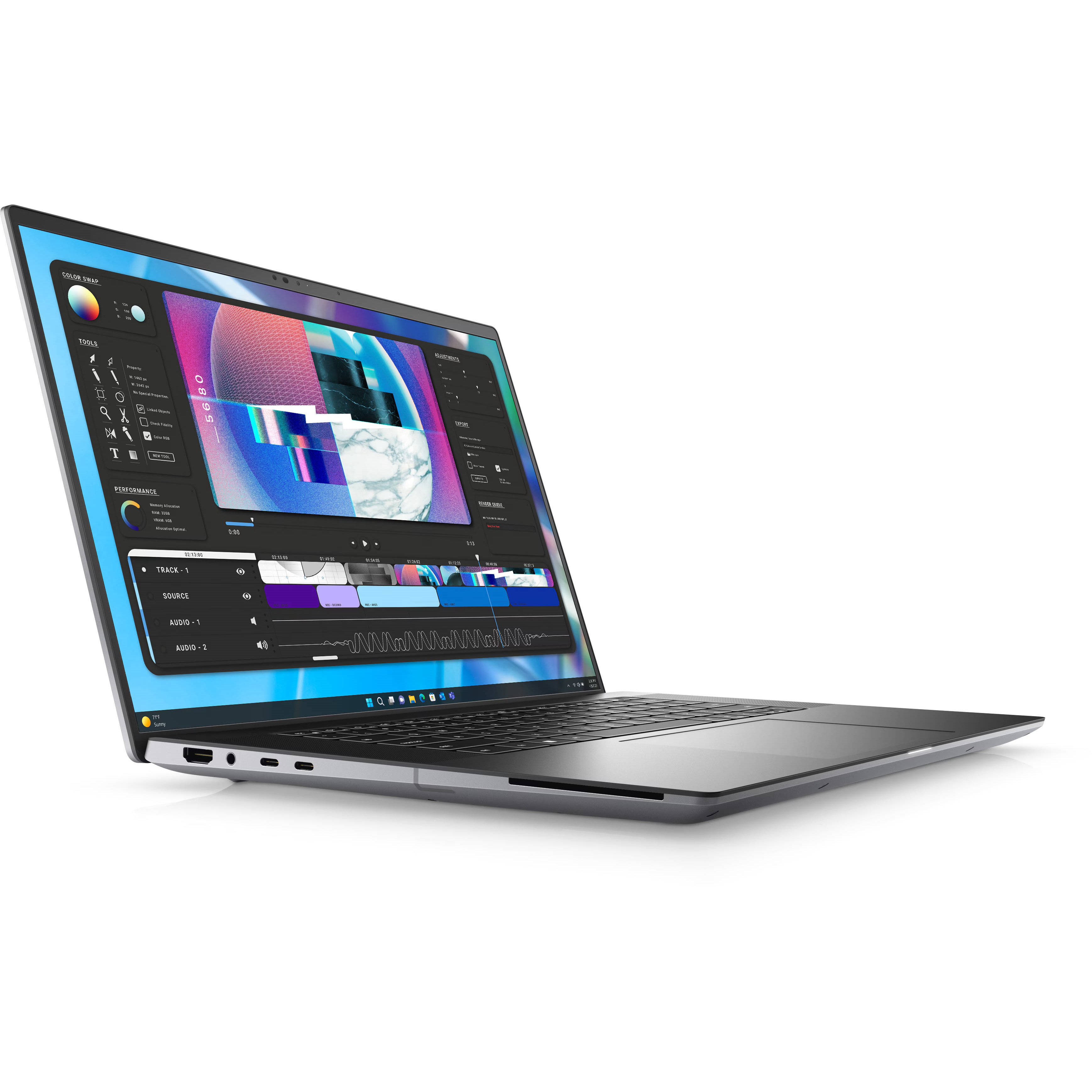 Dell M5680 XCTOP5680EMEA-VP-2 I7-13800H 16Gb 512Gb Ssd 6Gb RTX A1000 16’’ Oled Touch Win11Pro Mobile WS