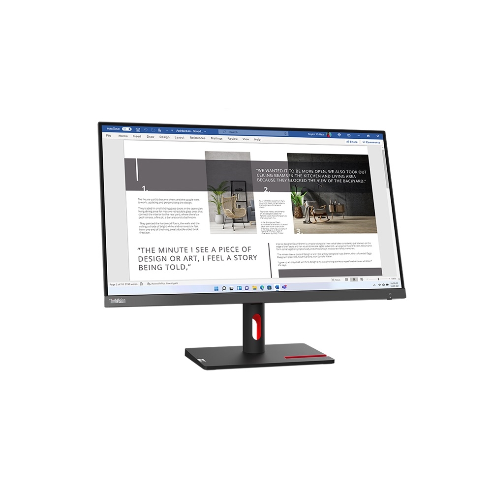 Lenovo S27I-30 63DFKAT4TK 27’’ 4Ms 100Hz 1920x1080 Vga/Hdmı Vesa Siyah IPS Led Monitör