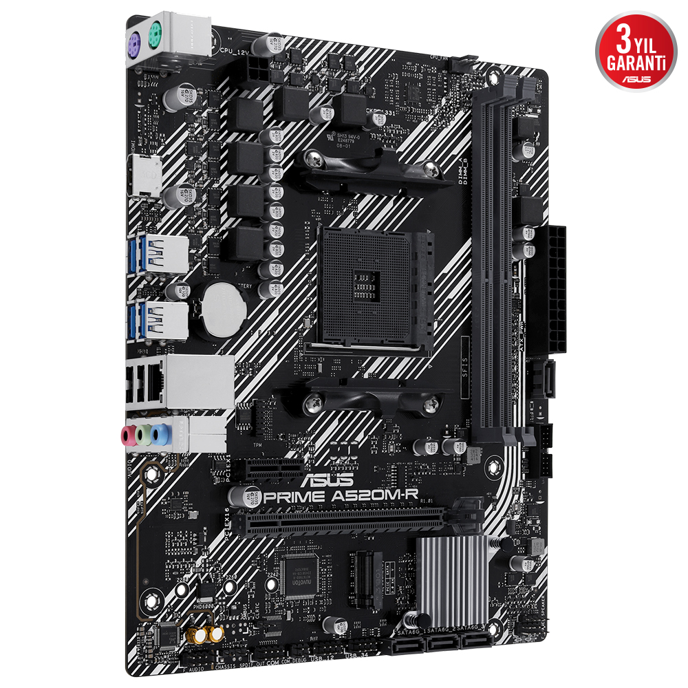 Asus Prime A520M-R 2xDDR4 Hdmı 1xM2 Am4 Anakart