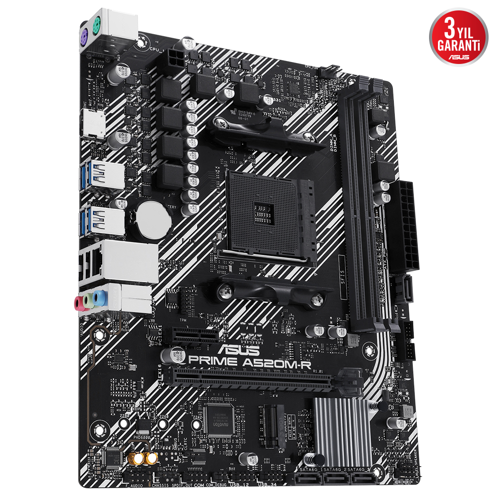 Asus Prime A520M-R 2xDDR4 Hdmı 1xM2 Am4 Anakart
