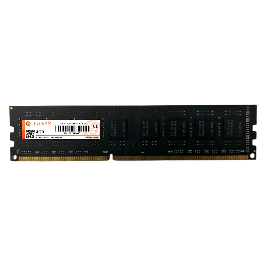 Iromx 4 Gb 1600MHz Ddr3 (Samsung Chip) Pc Ram