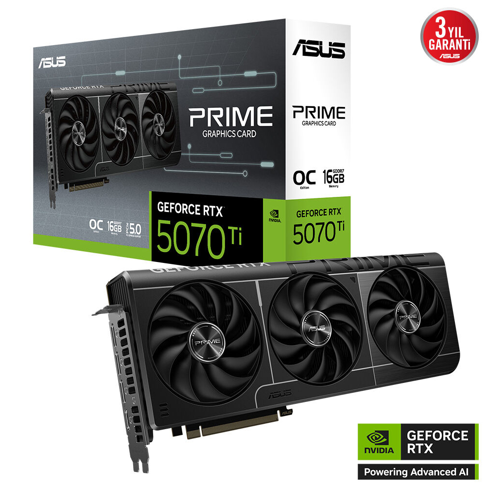 Asus Prime RTX5070TI O16G 16Gb GDDR7 256Bit 3xDP/1xHDMI