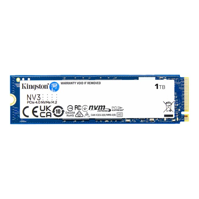 Kingston NV3 1 Tb 6000/4000Mbs Nvme Pcie M.2 Ssd SNV3S/1000G