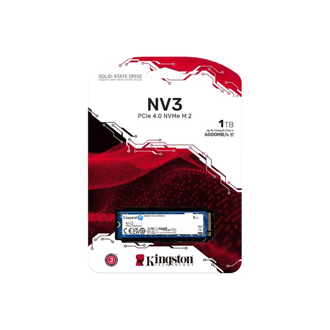 Kingston NV3 1 Tb 6000/4000Mbs Nvme Pcie M.2 Ssd SNV3S/1000G