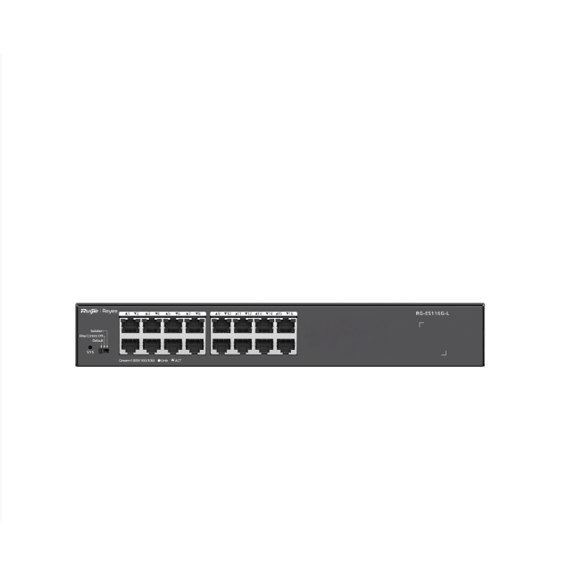 Ruijie Reyee RG-ES116G-L 16 Port 10/100/1000 Yönetilemez Rack Mount Switch Metal Kasa