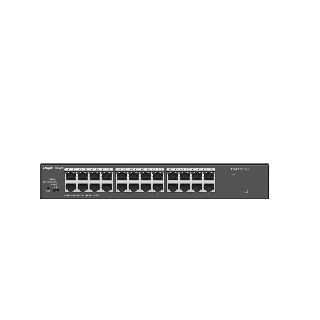 Ruijie Reyee RG-ES124G-L 24 Port 10/100/1000 Yönetilemez Rack Mount Switch Metal Kasa
