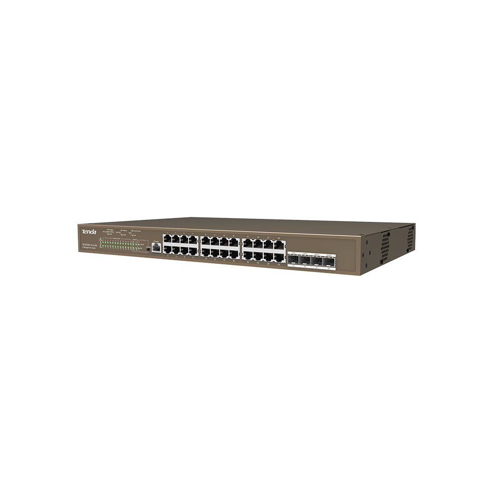 Tenda TEG5328P-24-410W 24 Port Poe 10/100/1000 410W Yönetilebilir Desktop Switch