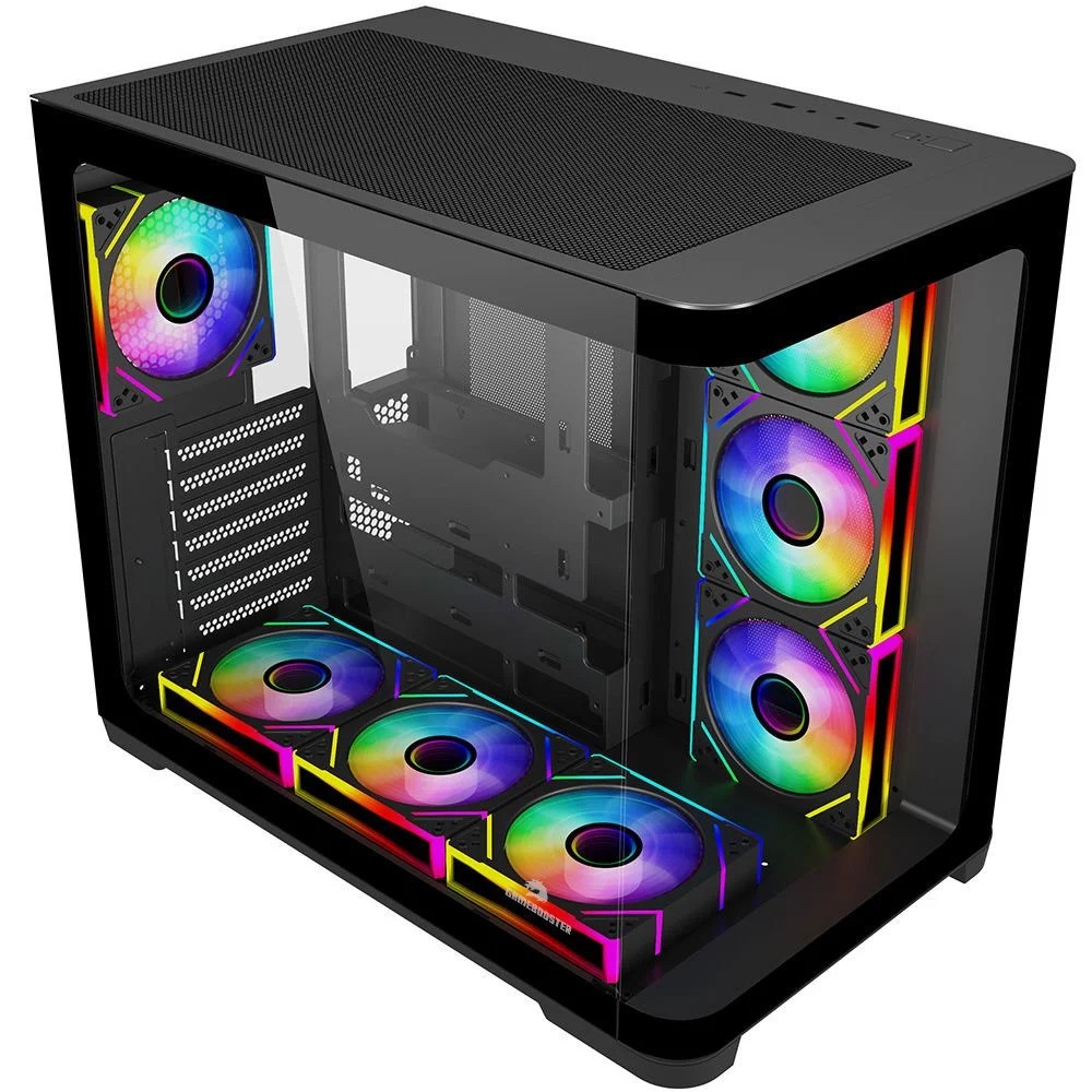 Gamebooster GB-G2851BB 7x ARGB Fan ATX Sea View USB3.0 Siyah Kasa