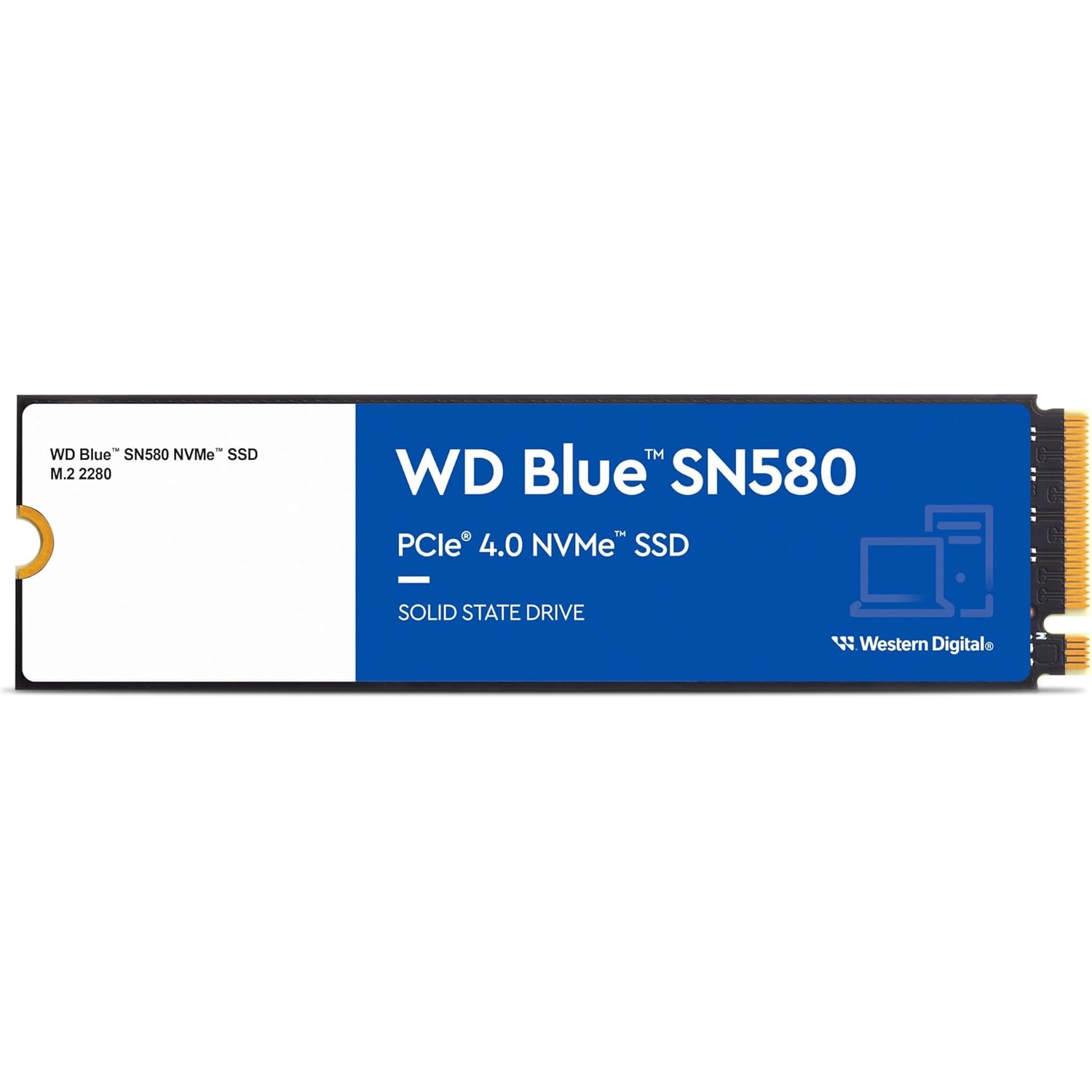 Wd SN580 2Tb 4150/4150/MB/s 2280 M2 Pcie Gen4 Nvme Ssd WDS200T3B0E
