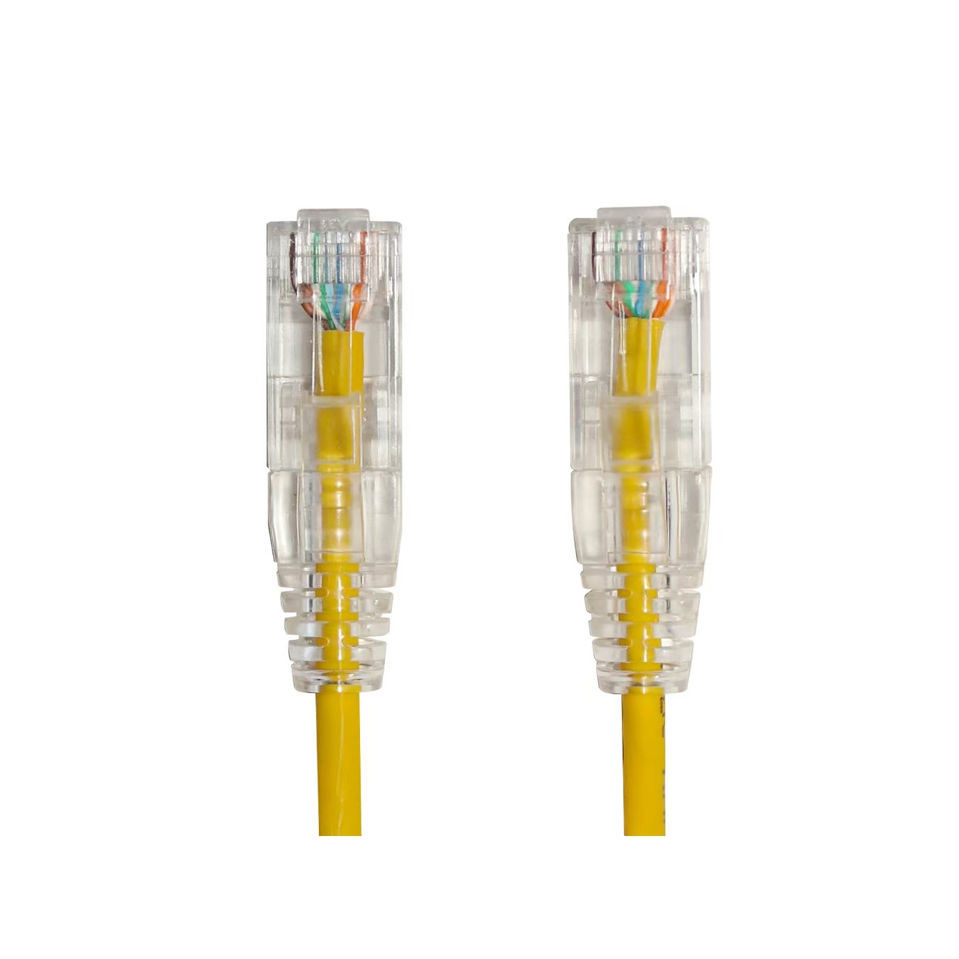 Ager AC-602-0015 15cm Utp Slim Cat6 Patch Kablo Sarı Cu, LSZH Awg 28