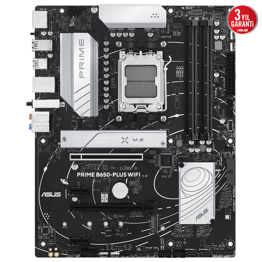 Asus Prime B650-PLUS Wifi 4xDdr5 Dp/Hdmi 2xM.2 AM5 Anakart