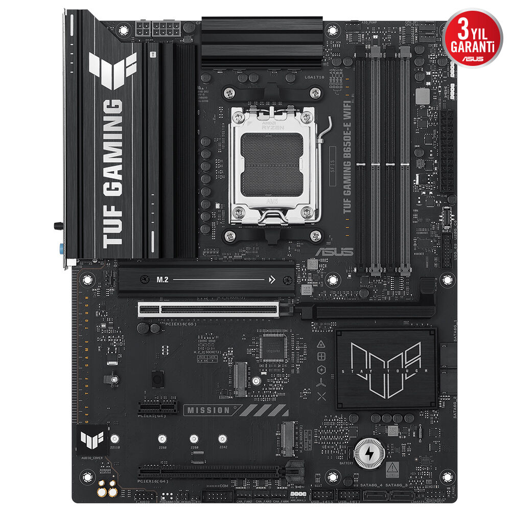 Asus Tuf Gaming B650-E Wifi 4xDdr5 Dp/Hdmi 3xM.2 Am5 Anakart