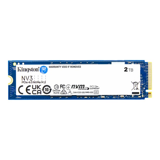 Kingston NV3 2 Tb 6000/5000MB/s PCIe 4.0 Nvme Ssd SNV3S/2000G