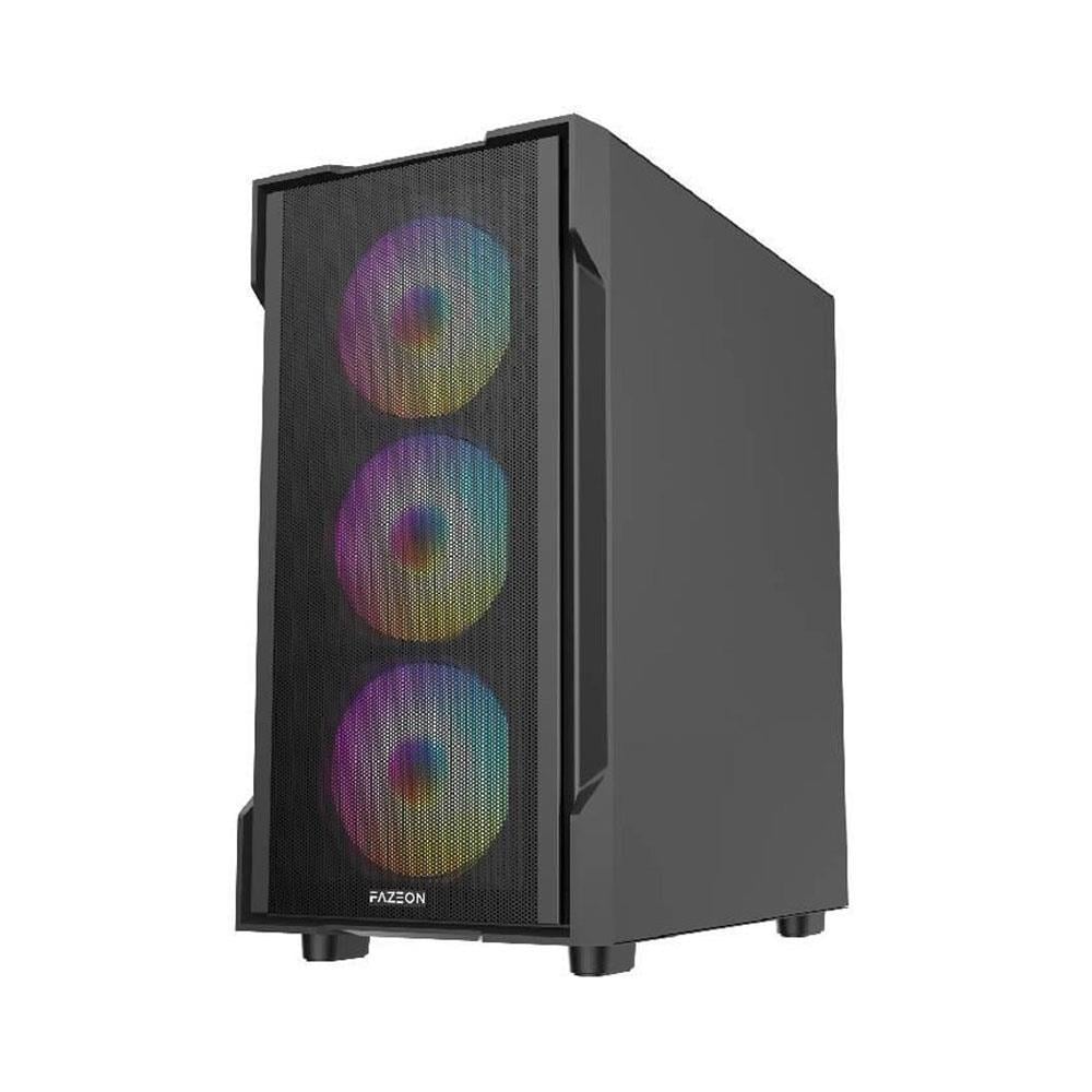 Fazeon F1 M650BBM 650w 80+ 4x Rainbow Fixed Led Fan Micro ATX 2xUsb3.0 Siyah Kasa