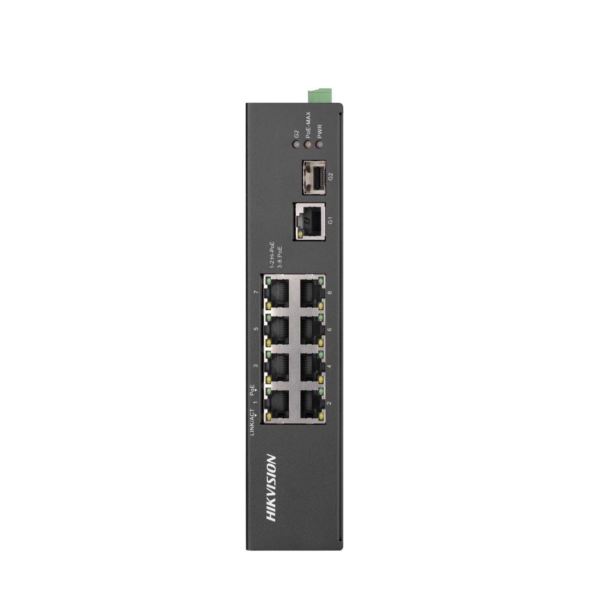 Hikvision DS-3T0310HP 8 Port Poe 10/100 1GE Uplink 1xSFP 90w Switch