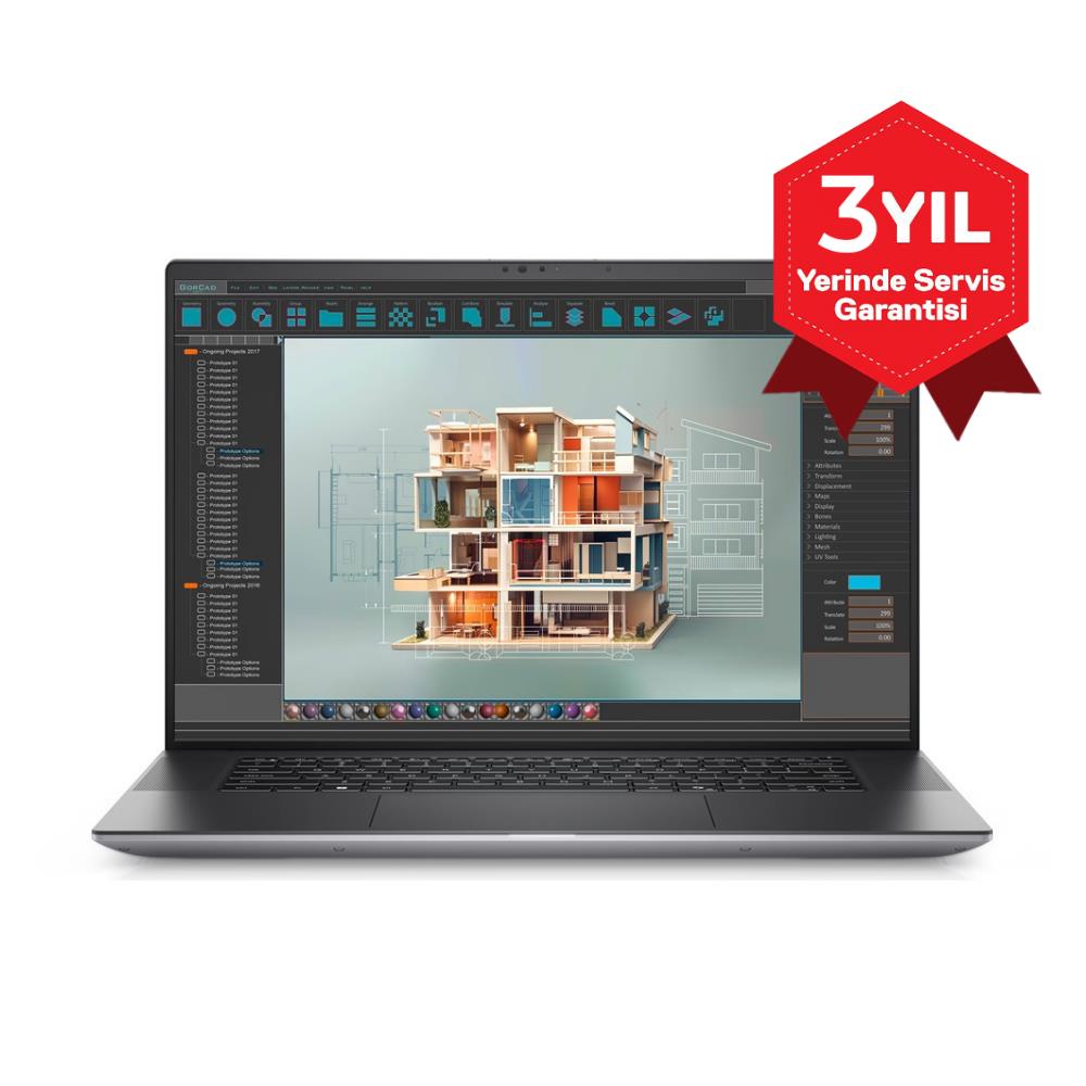Dell M5690 Ultra 9 185H vPro 32Gb 512Gb Ssd 8Gb RTX2000 Ada 16’’ Oled Touch Win11Pro Mobile WS