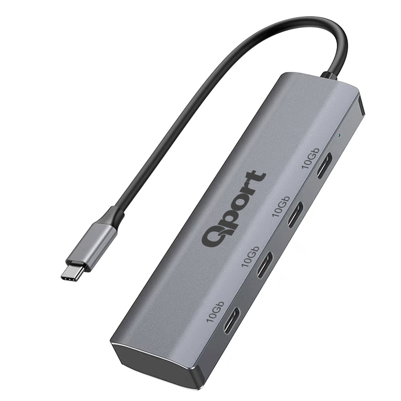 QPort Q-TUC06 4 Port Type-C TO Type-C Çoklayıcı