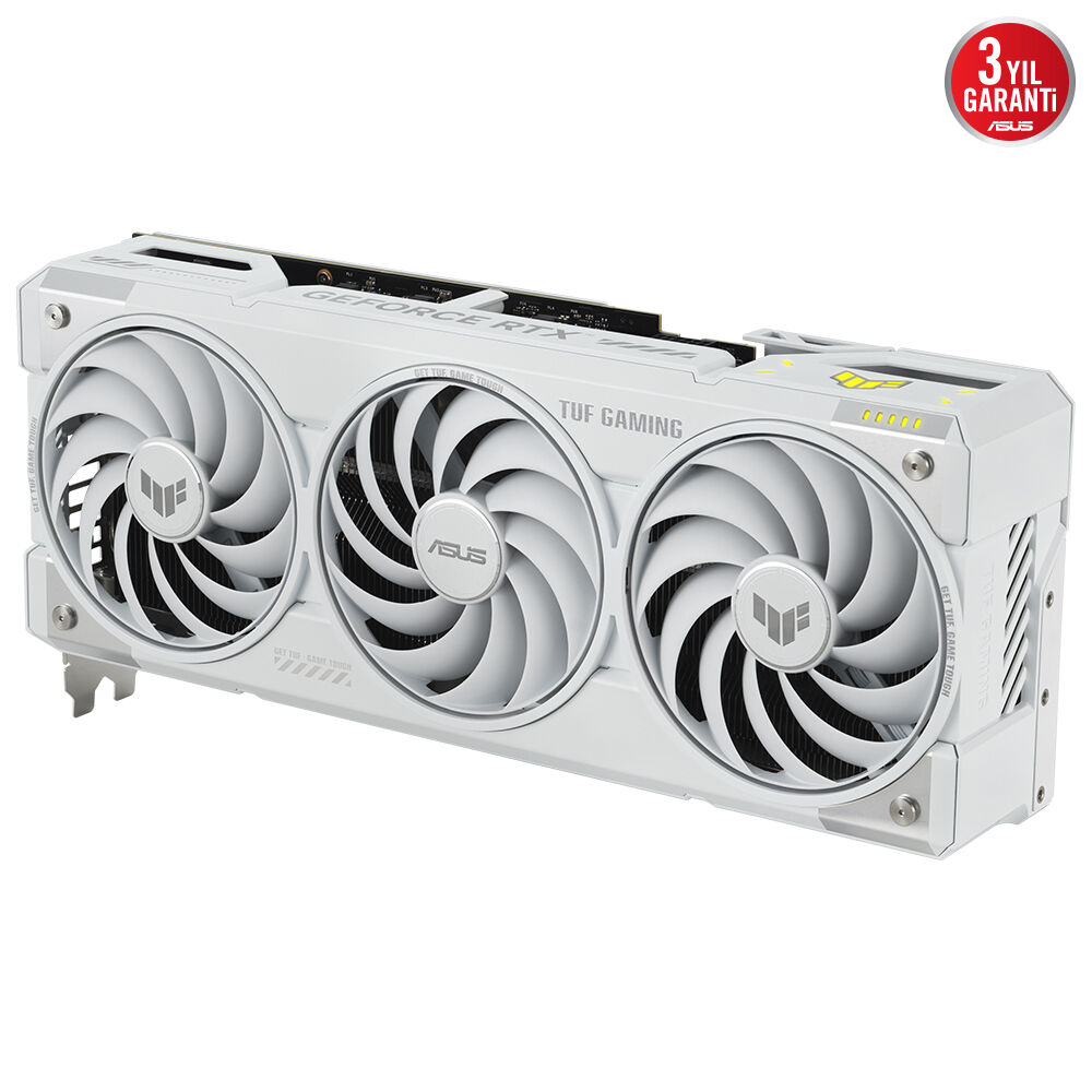 Asus TUF-RTX5070TI-O16G White Gaming Nvidia Geforce Rtx 5070 TI 16Gb Gddr7 265Bit OC 2xHdmi 3xDp Rgb Dlss4 Ekran Kartı