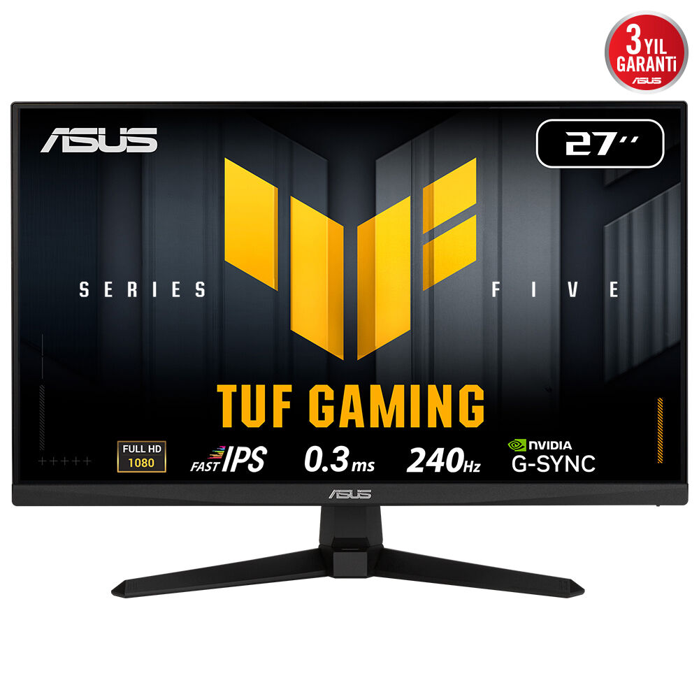 Asus Tuf Gaming VG279QM5A 27’’ 0.3Ms 240Hz 1920x1080 2xHdmı/Dp Vesa MM Full Hd Led Monitör
