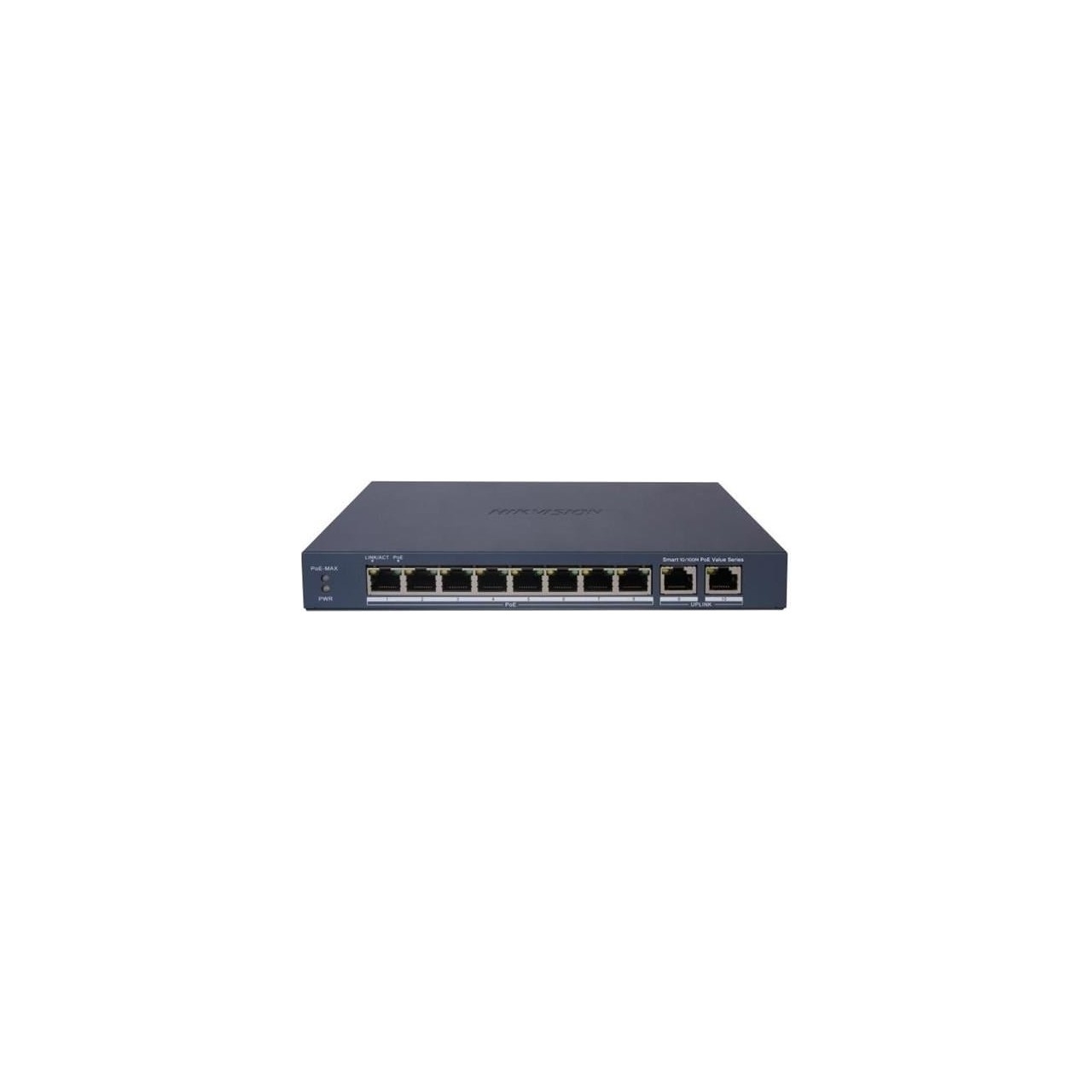 Hikvision DS-3E1310P-EI/M 8 Port 10/100 8 Port POE+ 2 Port Uplink 60W Yönetilemez Switch