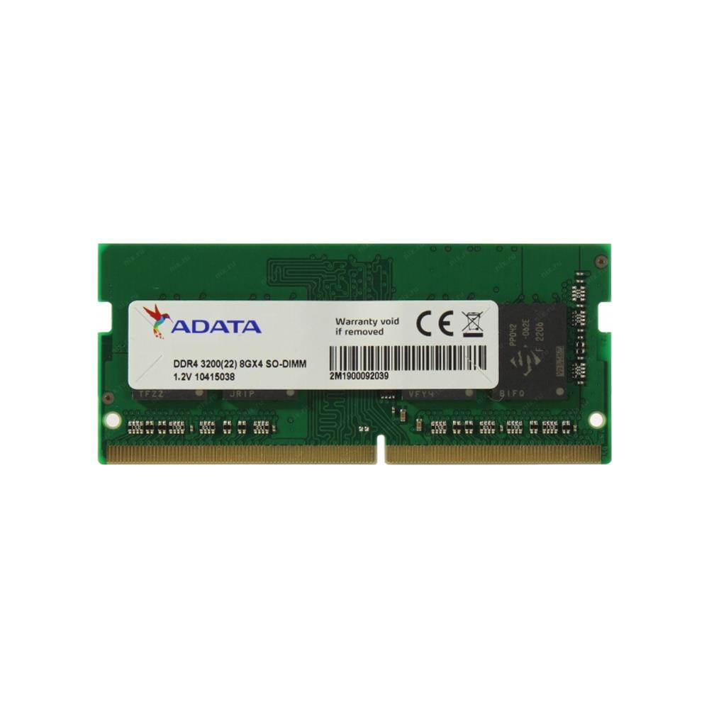 Adata 8 Gb 3200Mhz Ddr4 Notebook Ram Bulk ADTSO3200/8