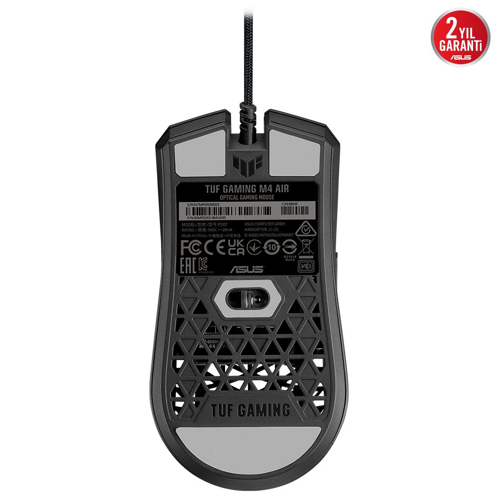 Asus Tuf Gaming M4 Air USB 16000Dpi Air Shell Tasarım Gaming Mouse