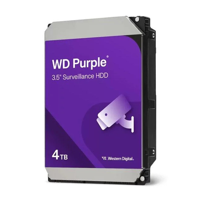 Wd Purple 4 Tb 5400Rpm 128Mb Sata3 WD44PURZ 7/24 Hdd Resmi Disti Garantili