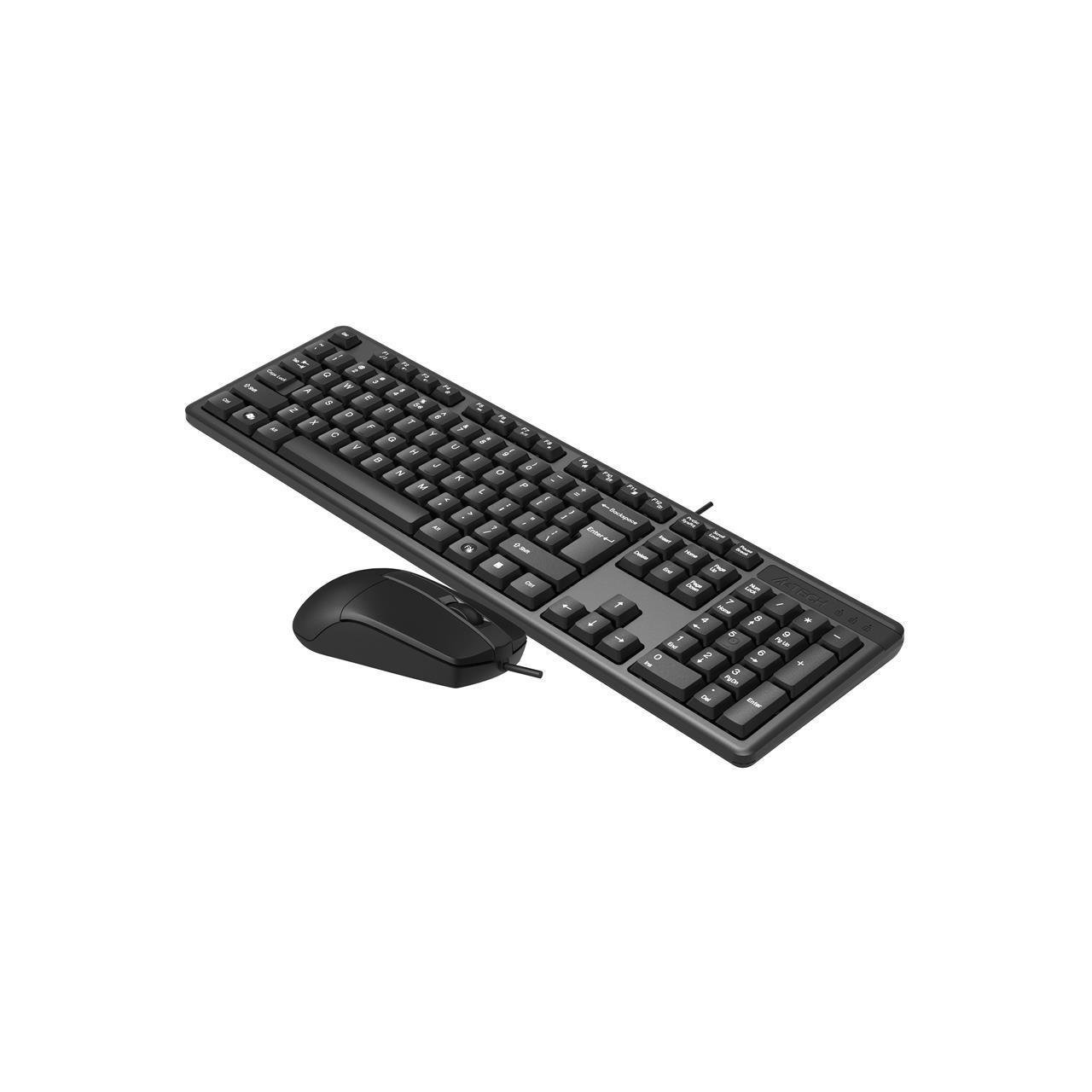 A4 Tech KR-3330S Usb Multimedya Siyah Sessiz Q Klavye+Mouse