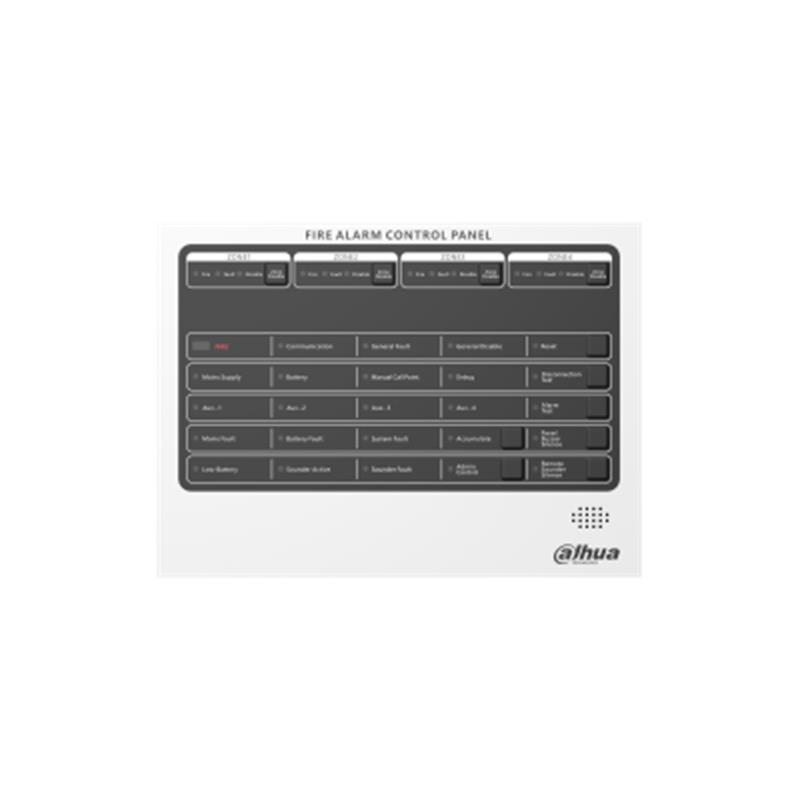 Dahua HY-C102-4 Konvansiyonel 4 Bölgeli Akü Dahil Yangın Alarm Paneli
