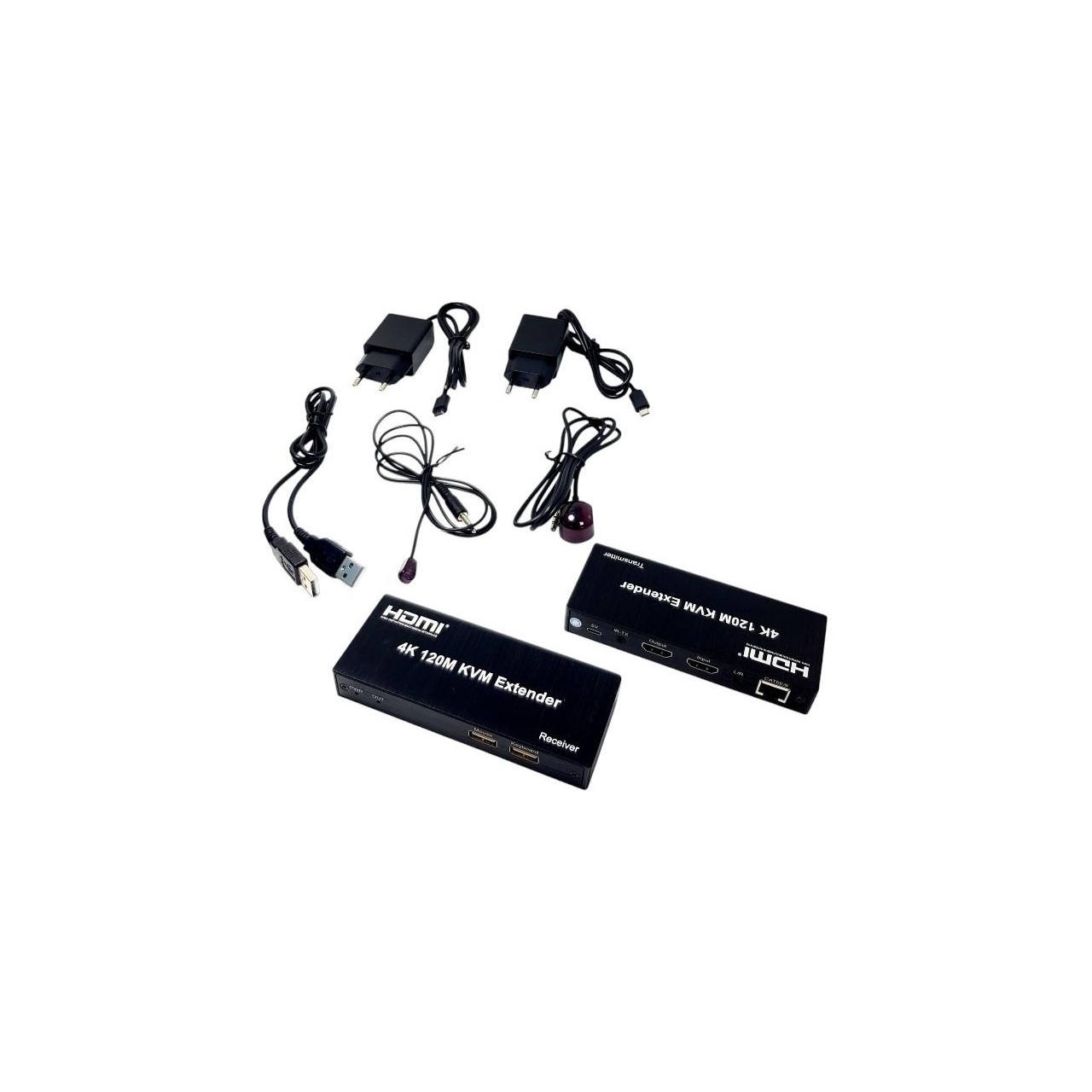 Novacom NVC-KVM4K120M Cat6 120Mt(2Lİ)Hdmı-Usb-Ir Extender