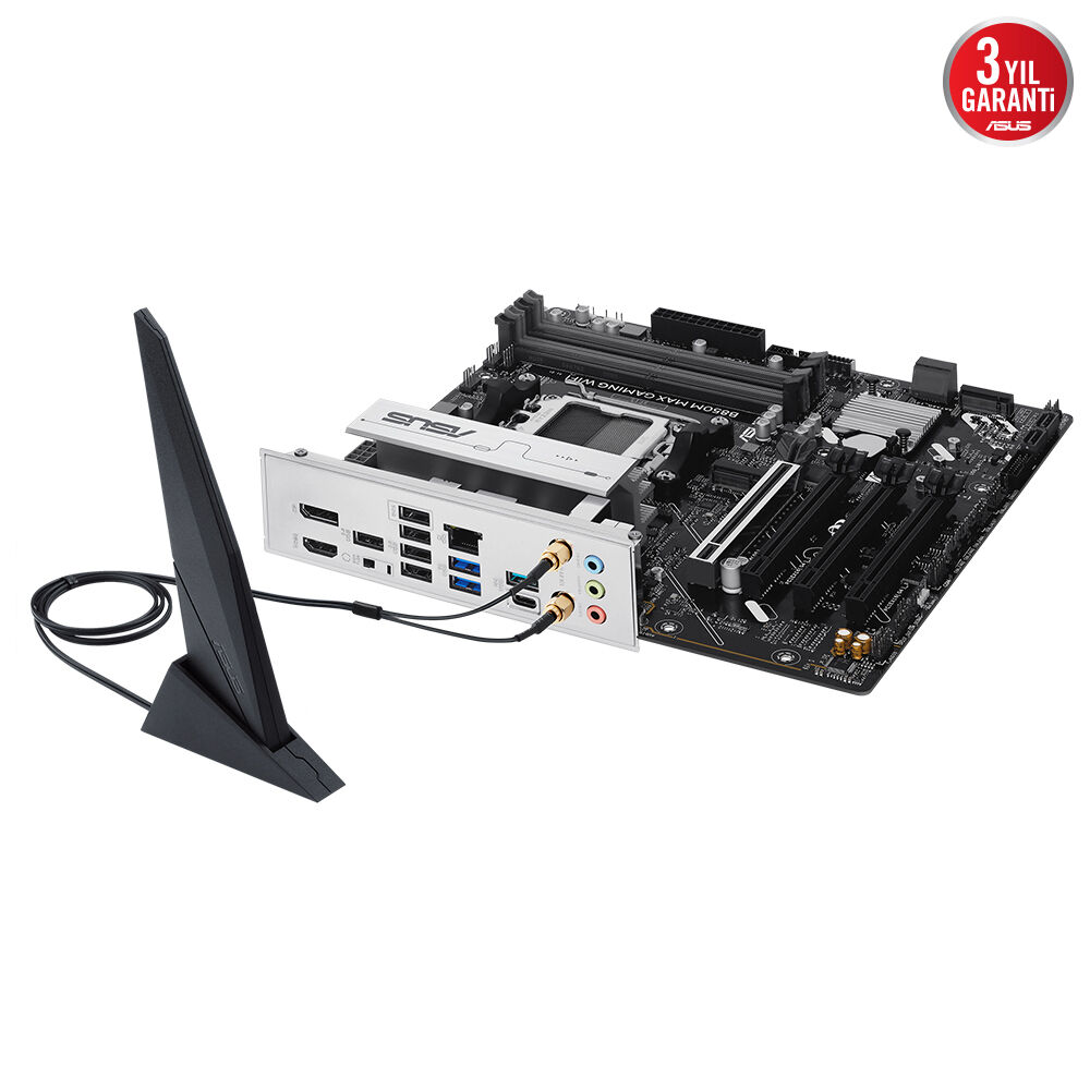 Asus B850M Max Gaming Wifi 4xDdr5 Dp/Hdmi 3xM2 Am5 Anakart