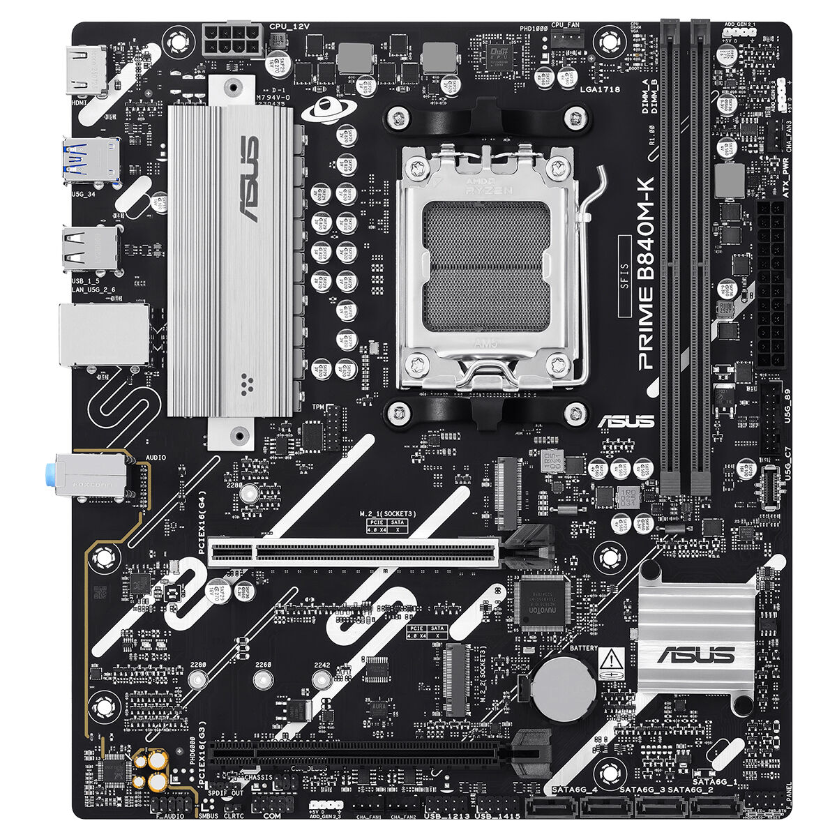 Asus Prime B840M-K 2xDdr5 Hdmi 2xM.2 Am5 Anakart
