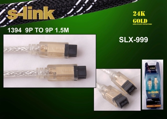 S-link%20SLX-999%201.5mt%209-9%201394%20Firewire%20Gold%20Kablo
