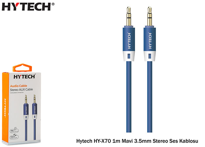 Hytech%20HY-X70%201m%20Mavi%203.5mm%20Stereo%20Ses%20Kablosu