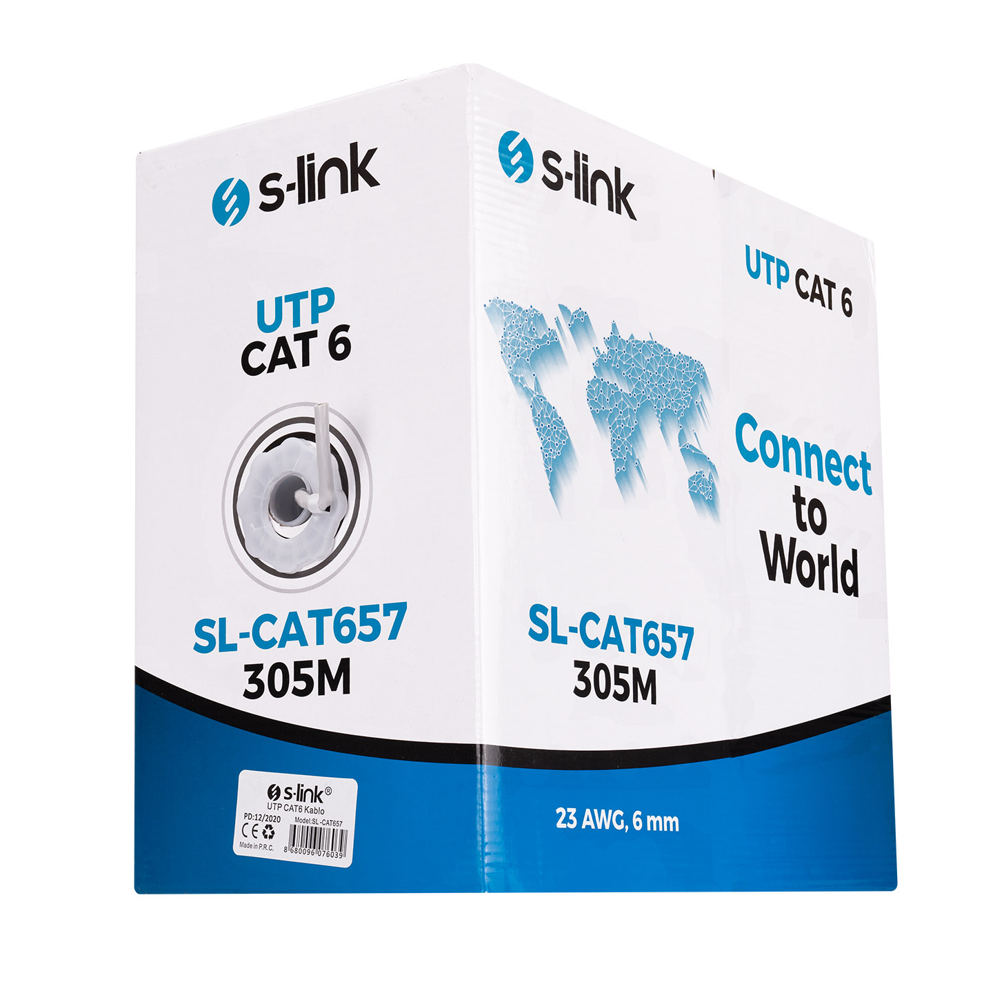 S-link SL-CAT657 305mt 23AWG Utp CAT6 Kablo