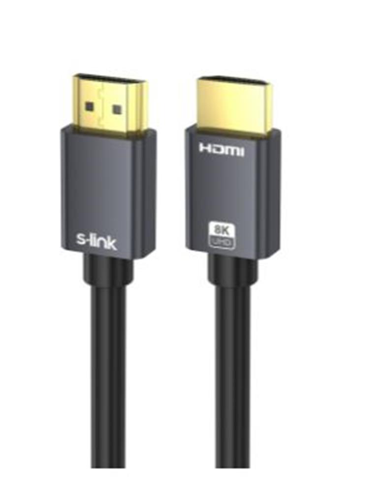S-link SL-HM8K03 Hdmi To Hdmi 3m v2.1 8K60 Hz 4K 120Hz Kablo