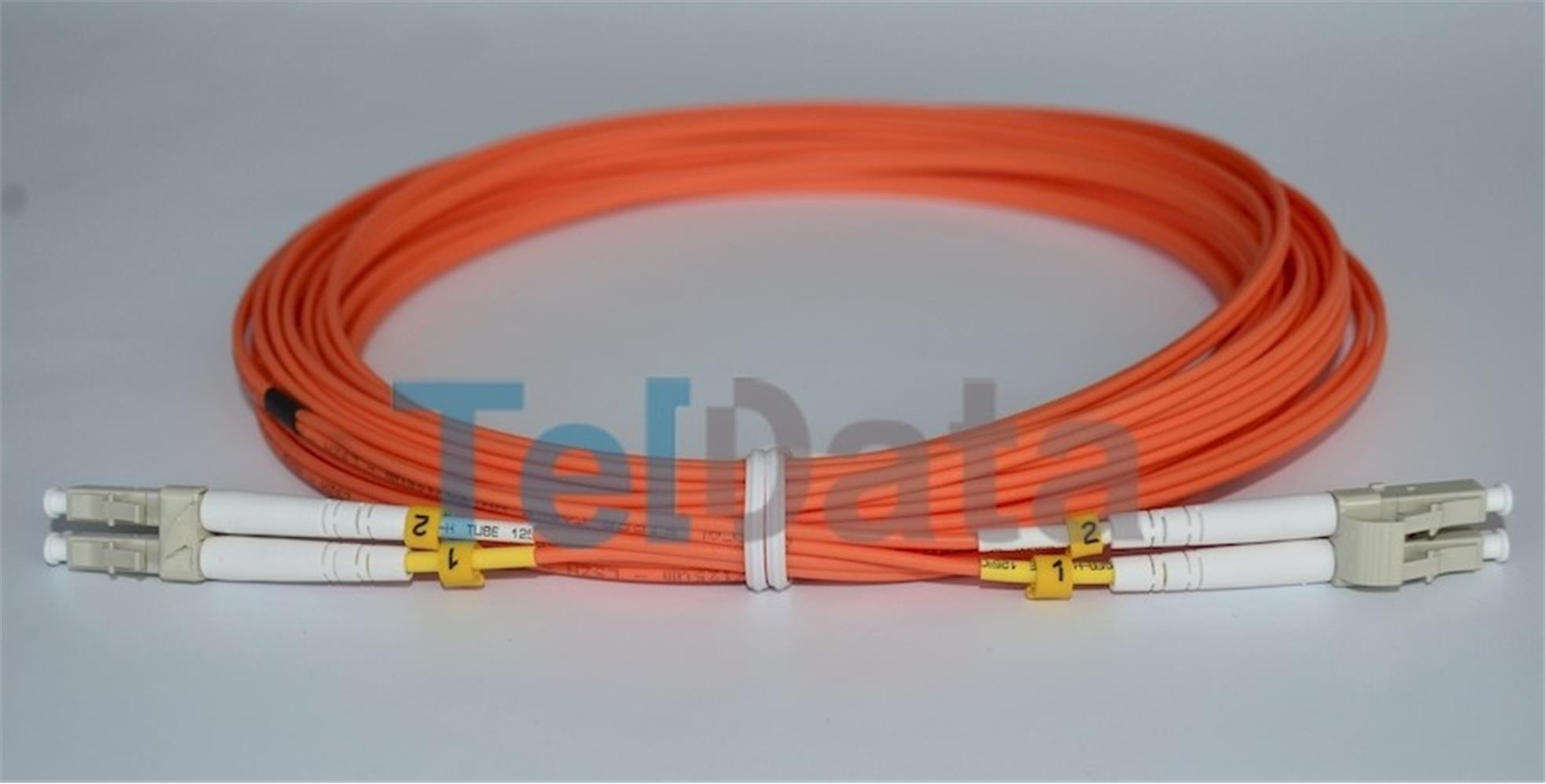 Teldata TLD-LCLCOM31 Lc-Upc-Lc-Upc Mm Dx OM2 1 Metre Fiber Optik Patchcord