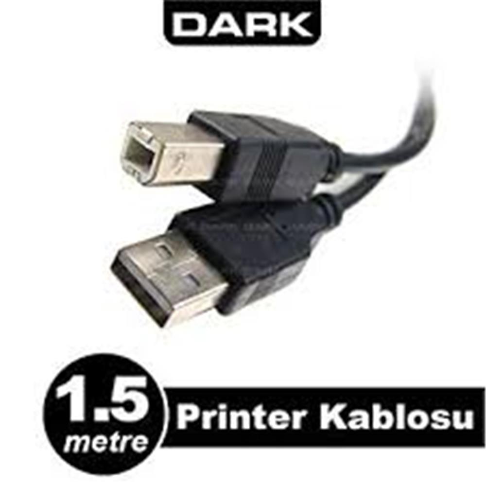 Dark DK CB USB2PRNL151 1.5mt Usb 2.0 Yazıcı Kablosu