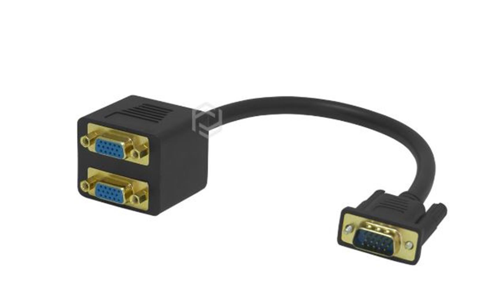 Frisby FA-6678C VGA - 2 x Vga Görüntü Çoklayıcı ve Dönüştürücü(Vga Erkek - 2 x Vga Dişi)