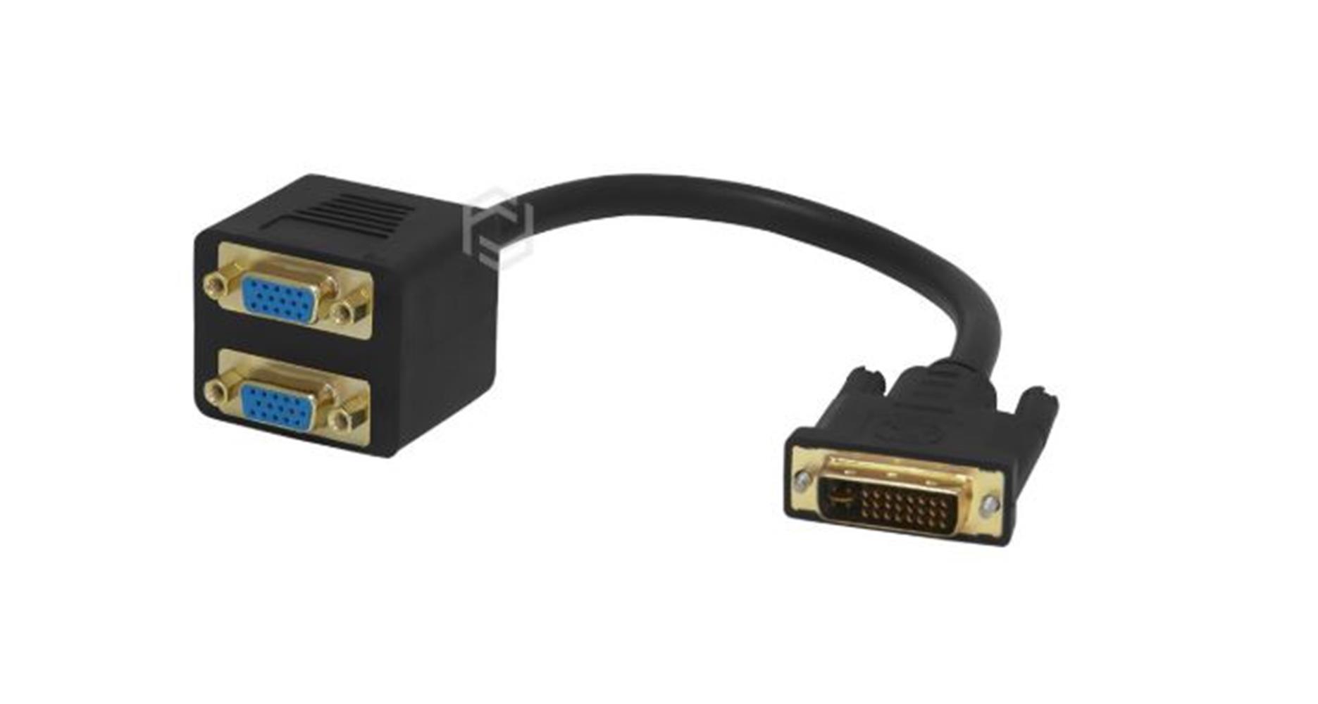 Frisby FA-6660C DVI - 2 x Vga Görüntü Çoklayıcı ve Dönüştürücü(Dvi-I Erkek - 2 x Vga Dişi)