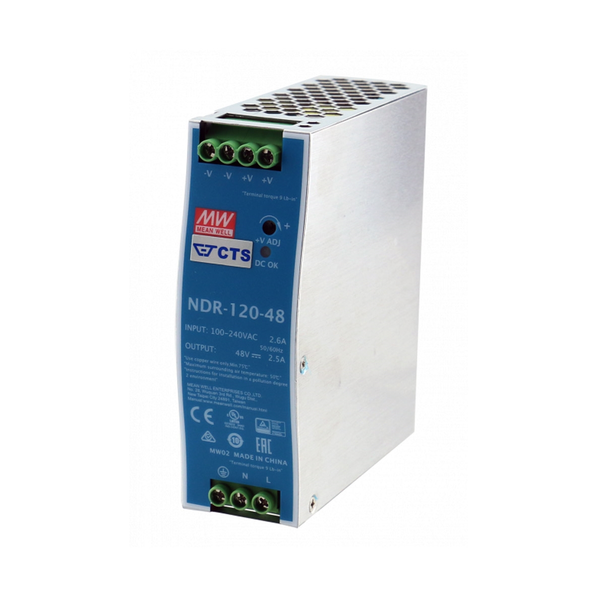 Mean-Well NDR-120-48 Endüstriyel Switch Güç Kaynağı