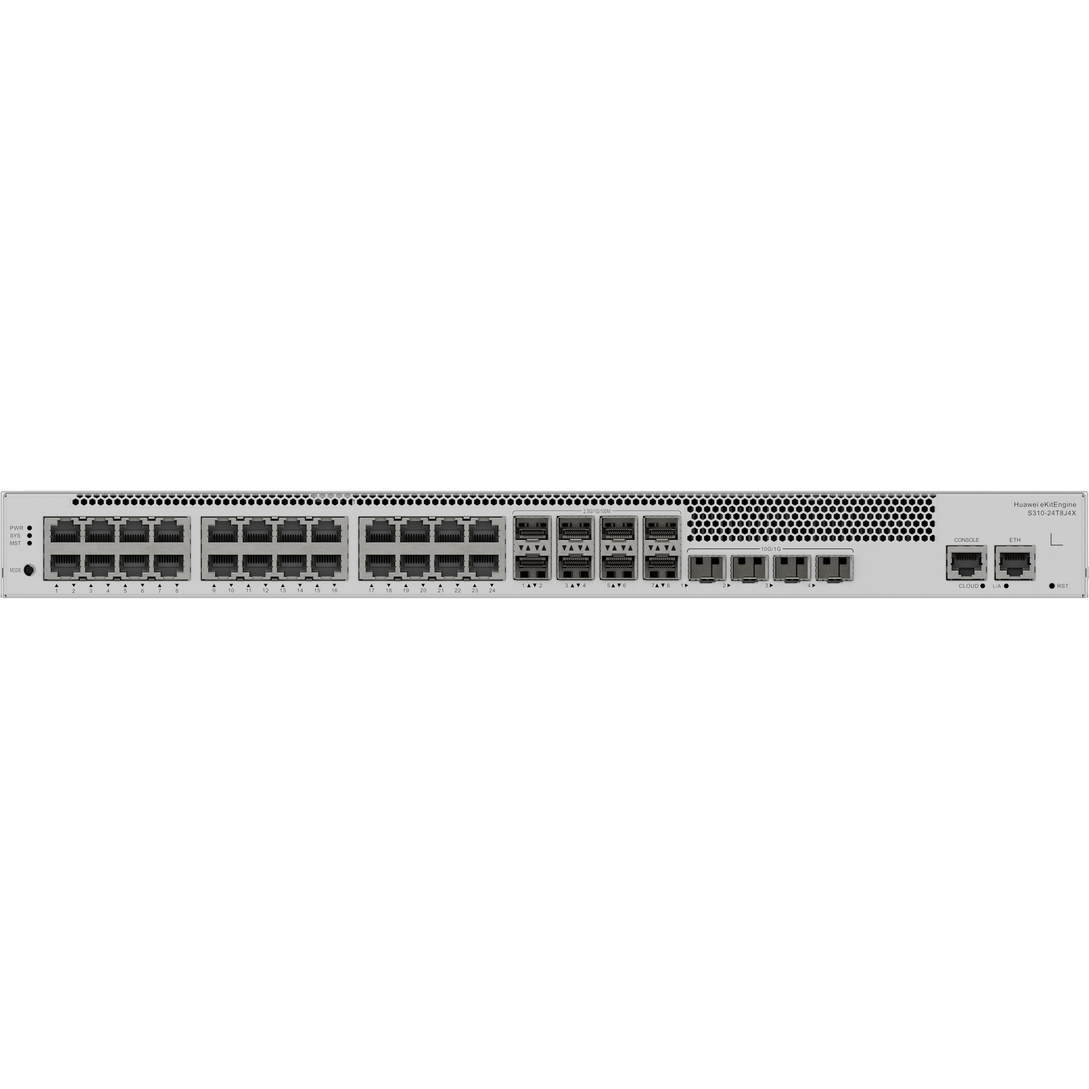 Huawei eKit S310-24T8J4X 24 Port 10/100/1000 8x2.5GE Sfp 4x10GE Sfp+ L2 Cloude Yönetilebilir Rack Mount Switch