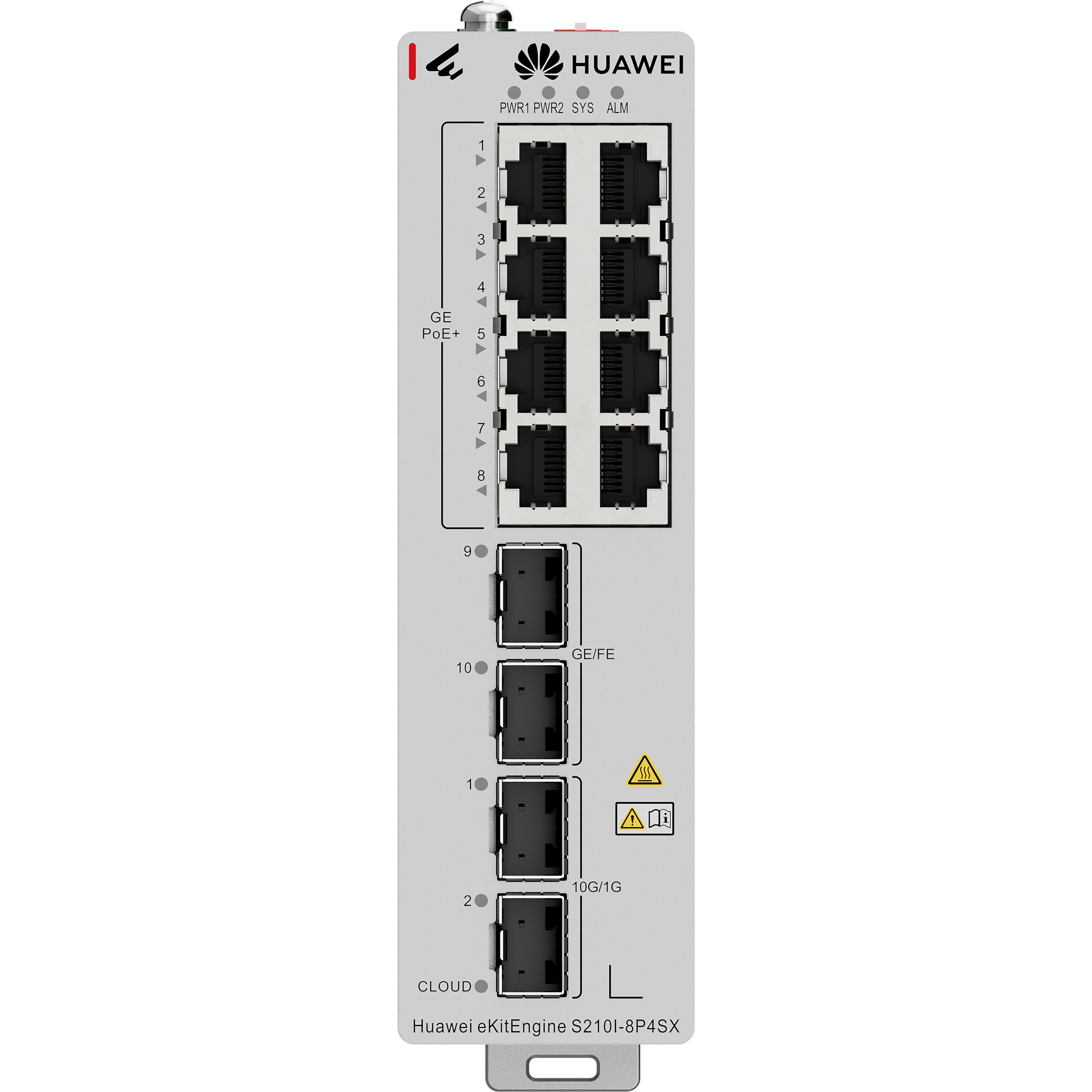 Huawei eKit S210I-8P4SX 8 Port 10/100/1000 8 Port Poe 2x1G Sfp+2x10G Sfp+ 240 Watt L2+ Cloude Yönetilebilir Endüstriyel Switch