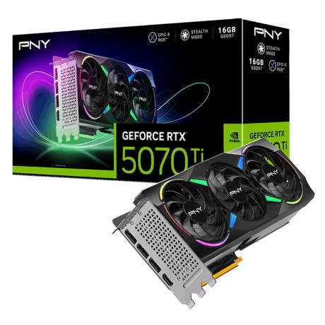 Pny Geforce RTX5070TI Argb Epic-X 16Gb Gddr7 256Bit 3xDp/1xHdmı VCG5070T16TFXXPB1