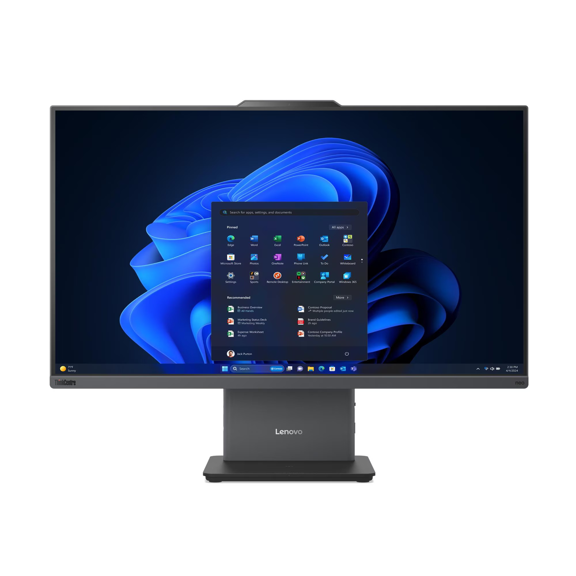 Lenovo 13QH000QTR Neo 50A 24 Gen6 Ultra 5 226V 16Gb 512 Ssd 23.8’’ Multi Touch Freedos All In One Pc