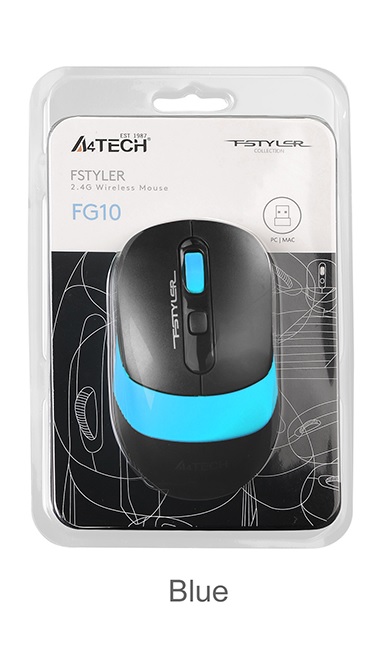 A4 Tech Fg10 Mavi Nano Kablosuz Optik 2000 Dpi Mouse
