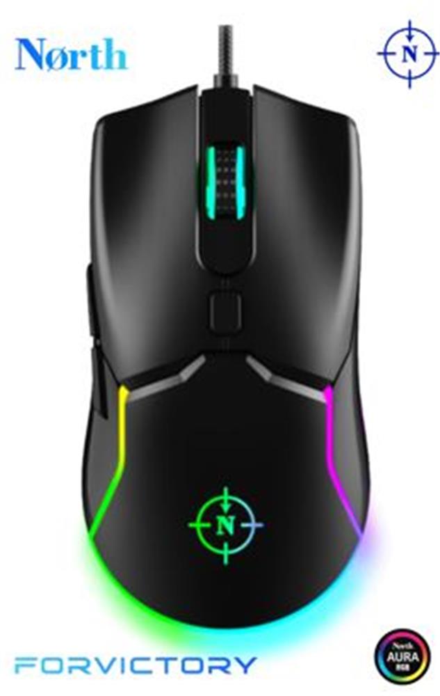 North Air Black Rgb Kablolu Profesyonel Oyuncu Mouse