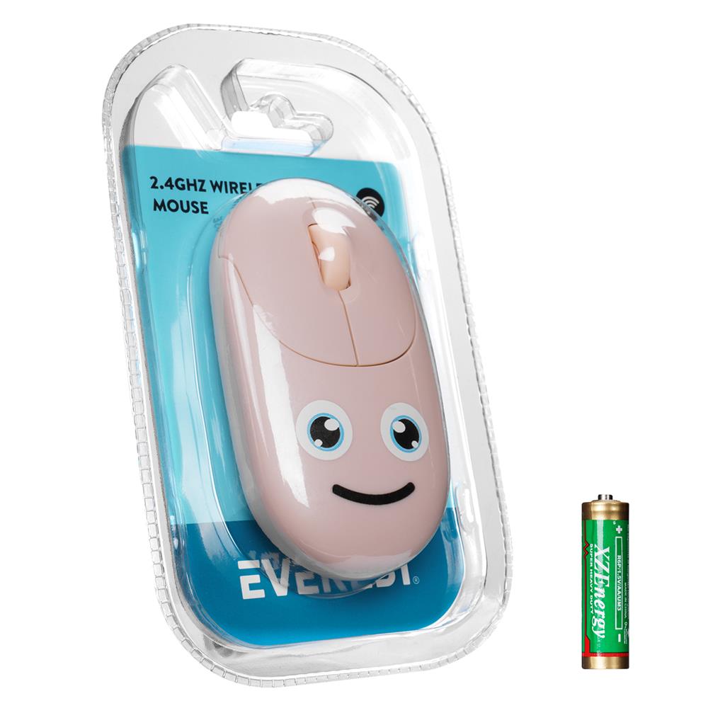 Everest SM-26 Fashıon 2.4Ghz Pembe Kabartmalı Kablosuz Mouse